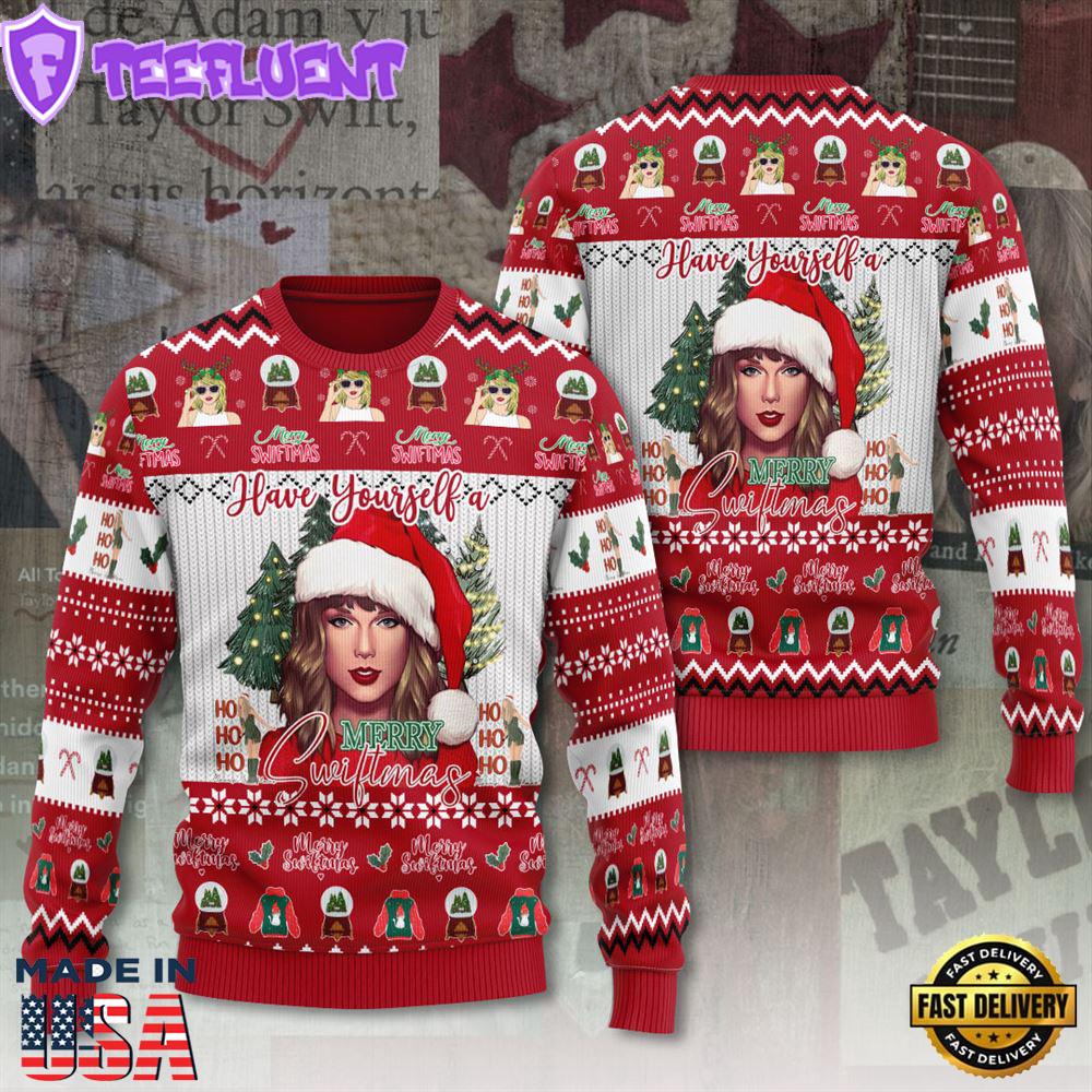 Taylor Swift Christmas For Fans, The Eras Tour 3D Ugly Sweater