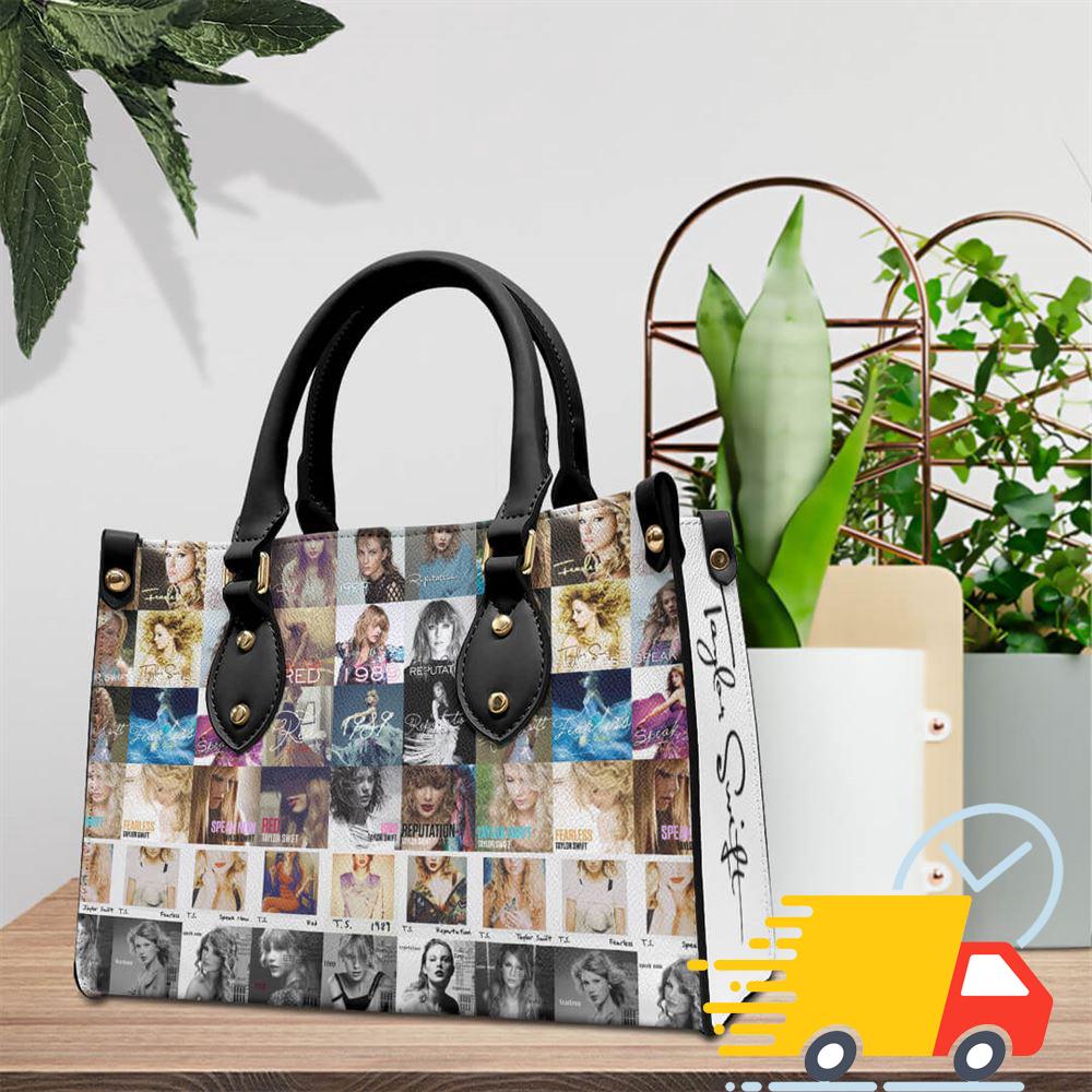 Taylor Swift Evermore Album Leather HandBag
