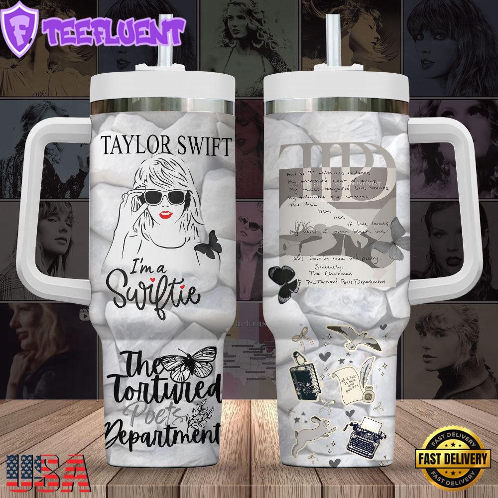 Taylor Swift I'm A Swiftie 40oz Stanley Tumbler