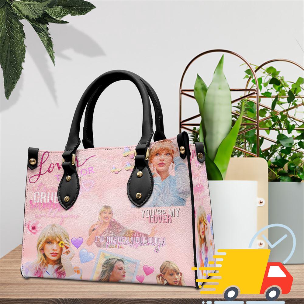 Taylor Swift Leather HandBag, Taylor Swift The Eras Tour Lover Bag