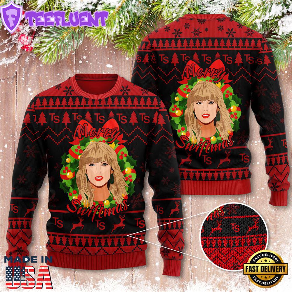 Taylor Swift Merry Christmas The Eras Tour 3D Ugly Sweater