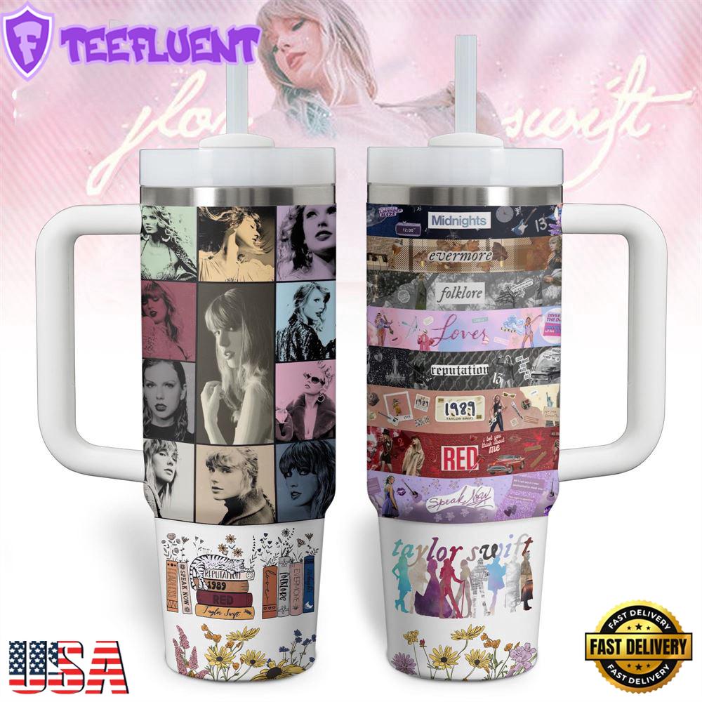 Taylor Swift Music Stanley Quencher 40oz Stainless Steel Tumbler With Handle