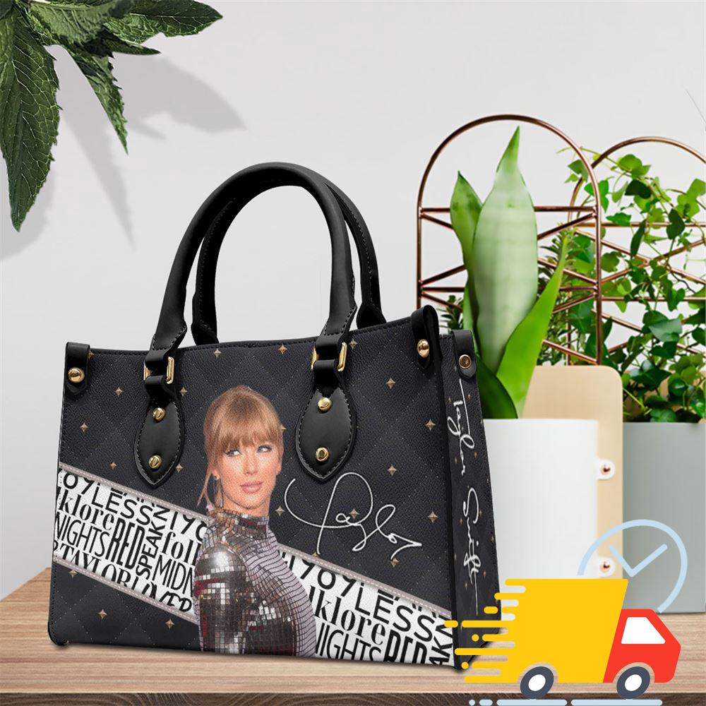 Taylor Swift Quotes Collection Leather Handbag Women Leather Hand Bag