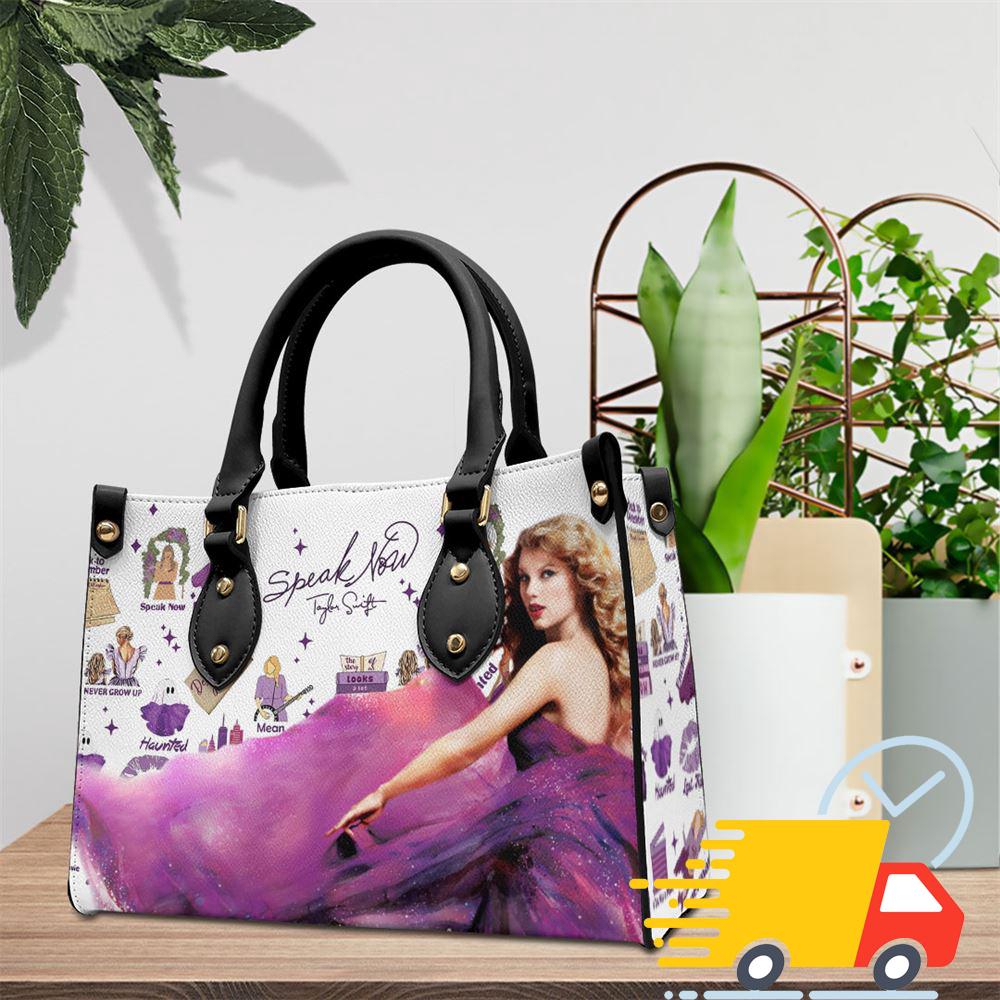 Taylor Swift Speak Now Galaxy Tour 2024 Leather HandBag