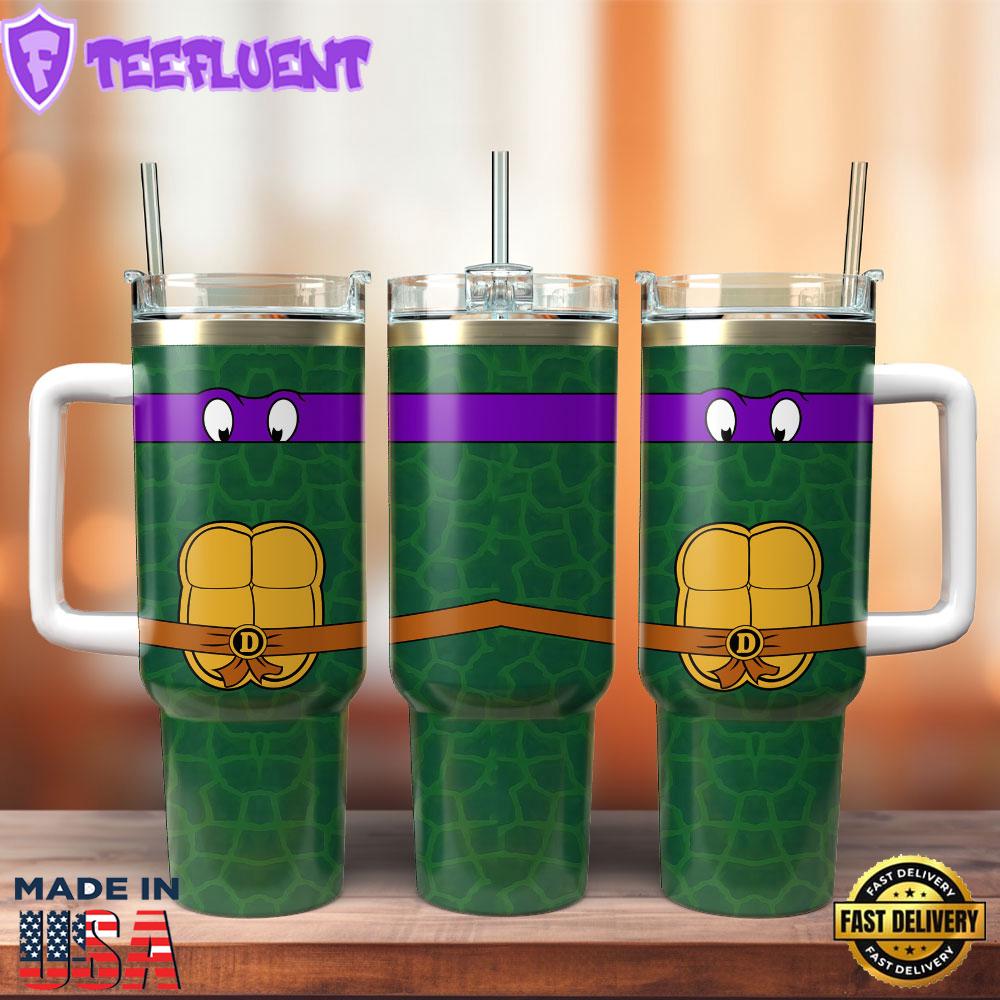 Teenage Mutant Ninja Turtles Movie Custom Stanley Quencher 40oz Stainless Steel Tumbler With Handle