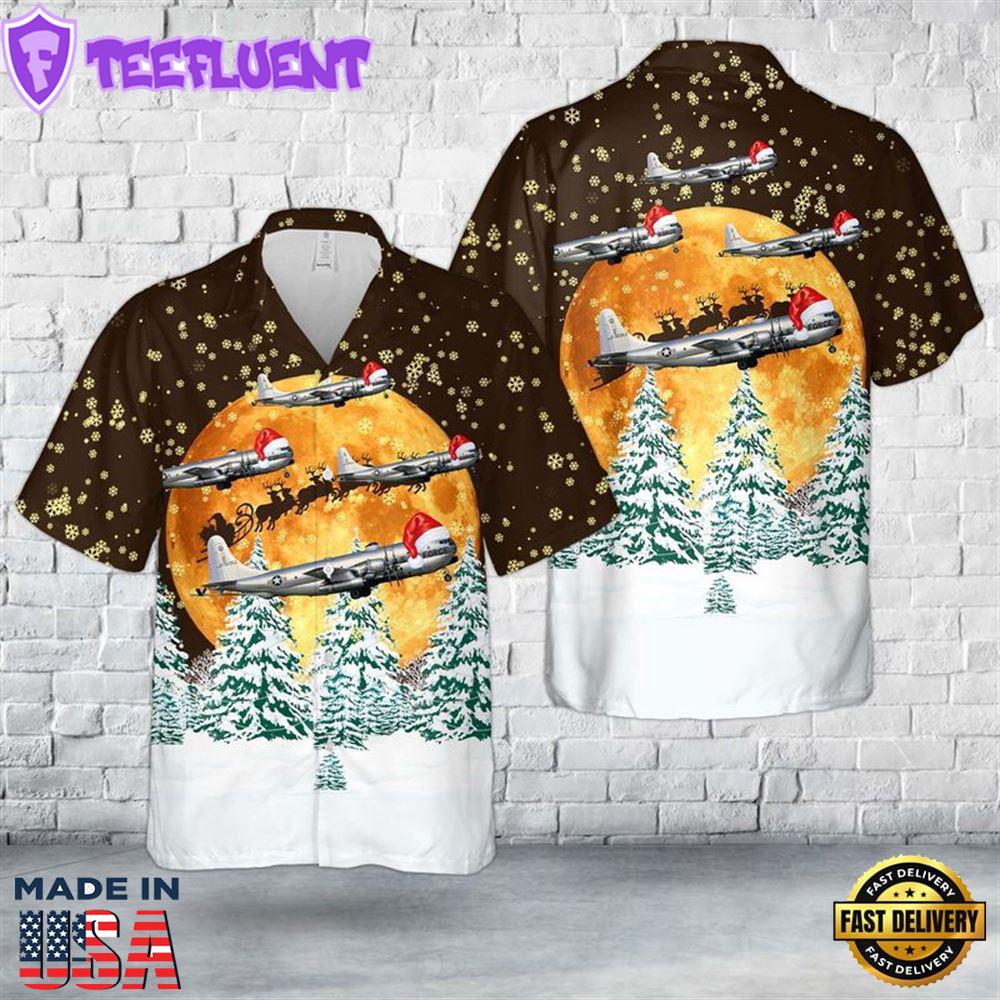 Tennessee Air National Guard Boeing KC-97 Stratofreighter Christmas Hawaiian Shirt