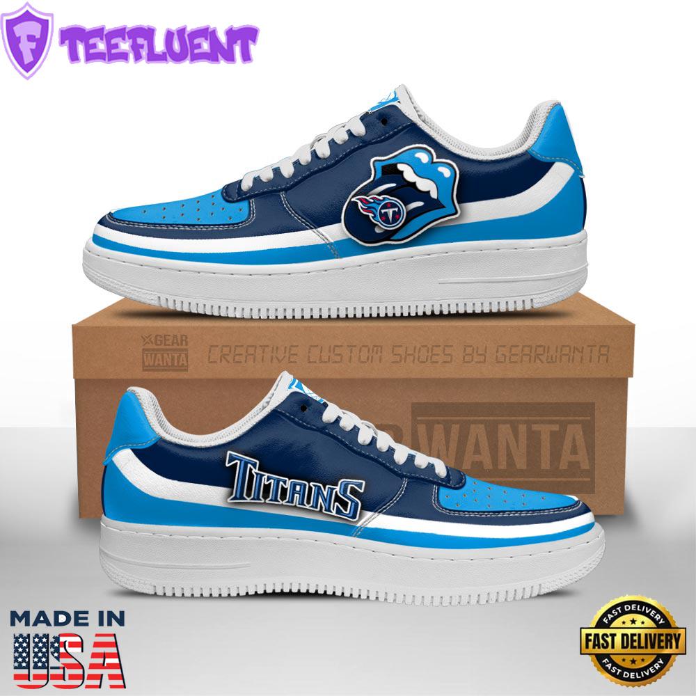 Tennessee Titans Air Sneakers Custom Force Shoes Sexy Lips For Fans