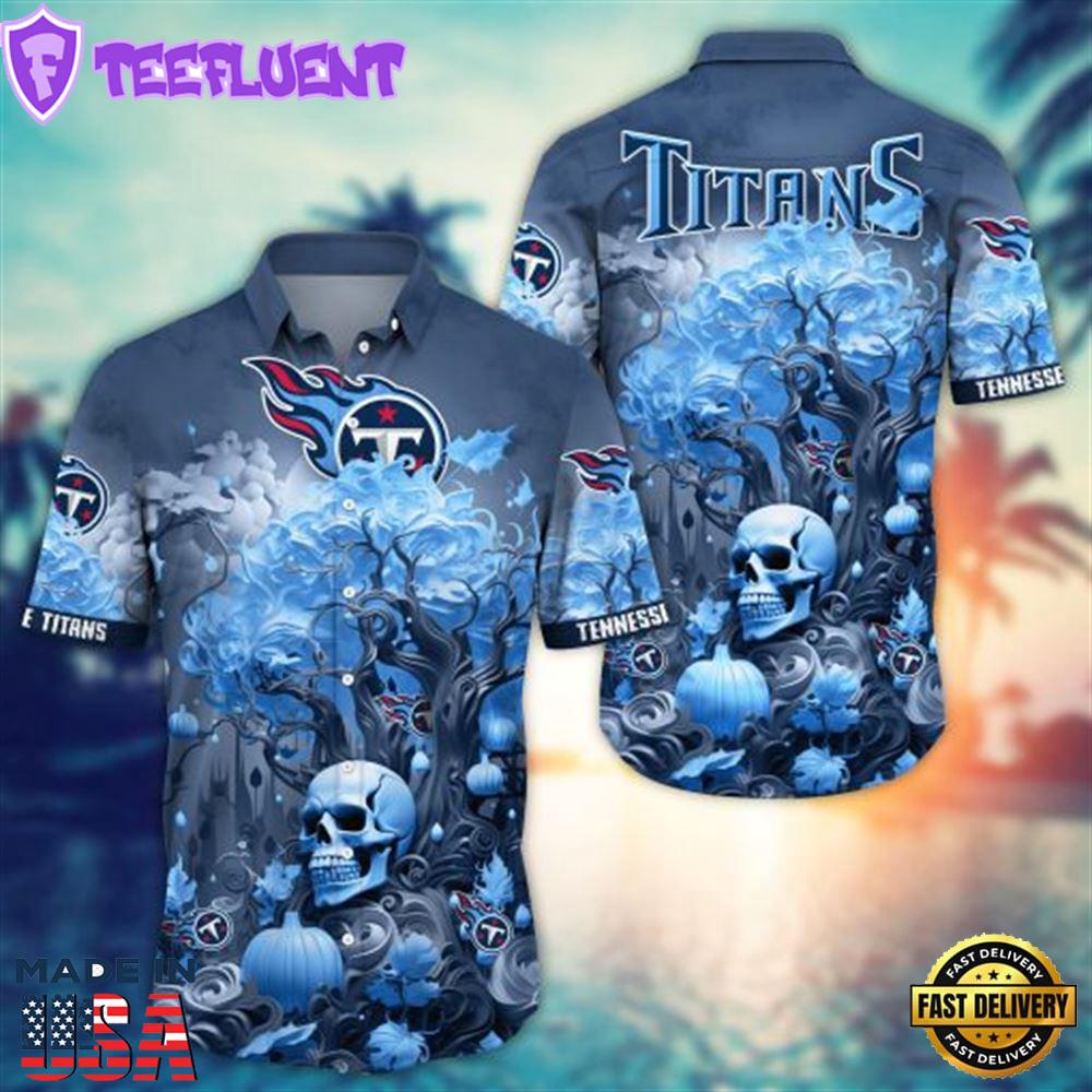 Tennessee Titans Halloween Skull Pumpkin – NFL Hawaiian Shirt