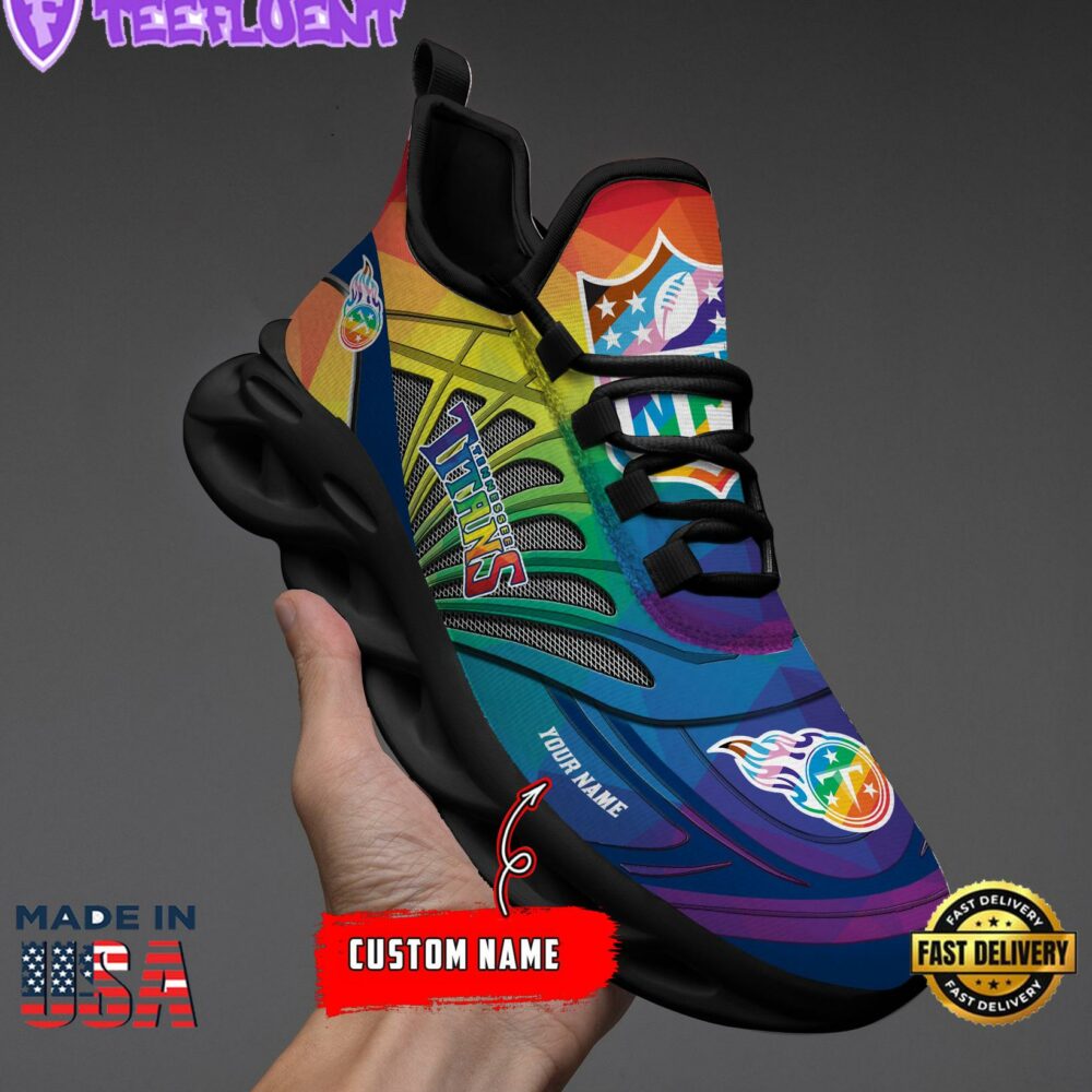 Tennessee Titans LGBT NFL Personalized Clunky Max Soul Shoes