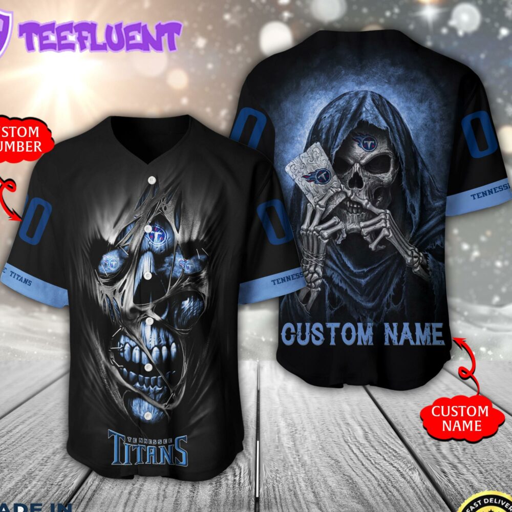 Tennessee Titans NFL 3D Personalized Baseball Jersey Shirt For Fans