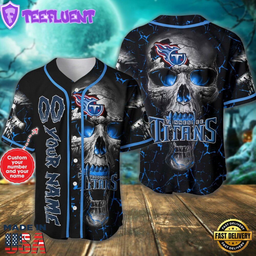 Tennessee Titans NFL 3D Personalized Baseball Jersey Shirt For Fans