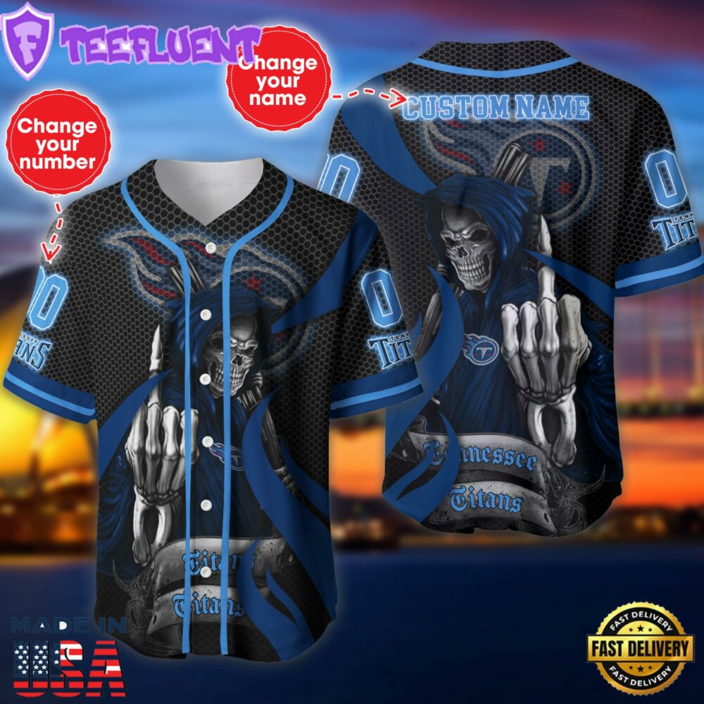 Tennessee Titans NFL 3D Personalized Baseball Jersey Shirt For Fans