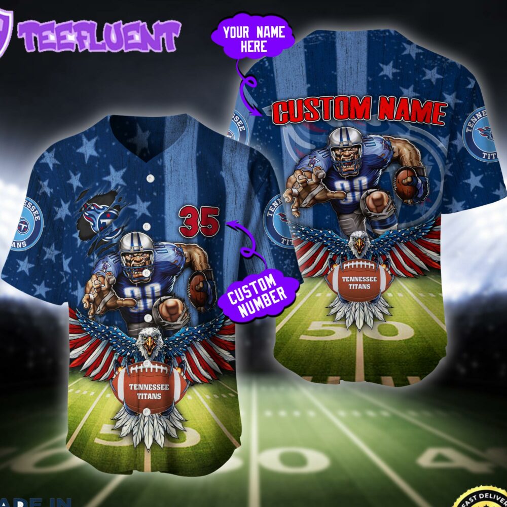 Tennessee Titans NFL Baseball Jersey Custom Shirt For Fans