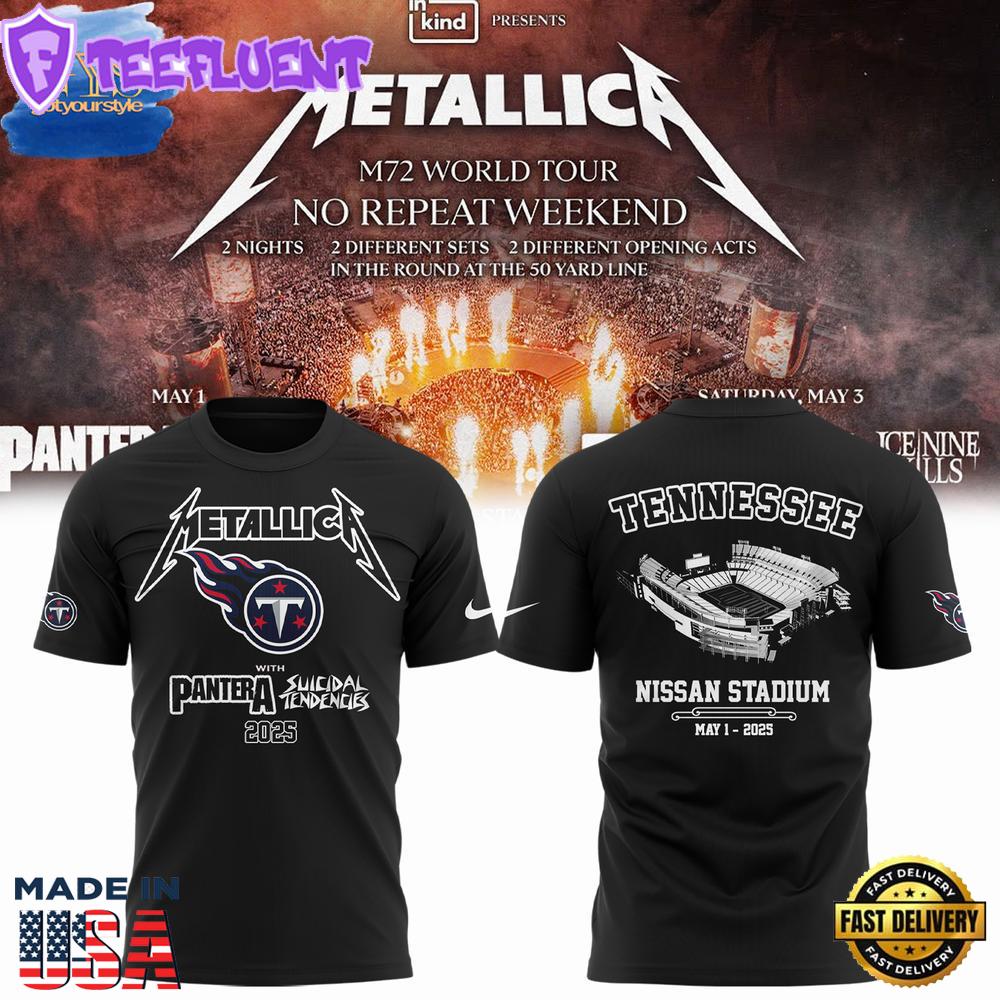 Tennessee Titans x Metallica M72 World Tour T-Shirt