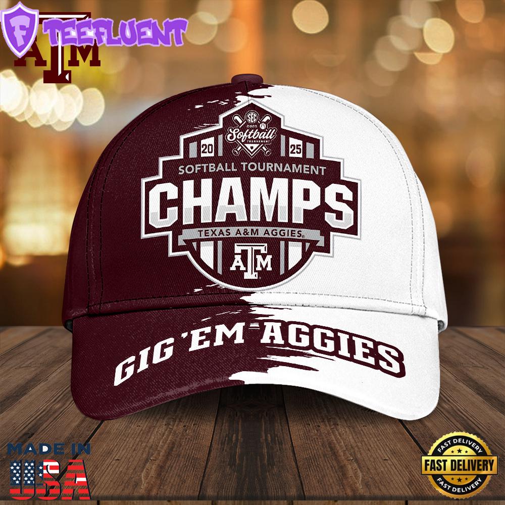 Texas A&ampM Aggies Women's Softball Classic 3D Cap Style
