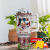 Texas A&M Aggies NCAA Mickey Mouse Glitter Custom Stanley Quencher 40oz Stainless Steel Tumbler With Handle