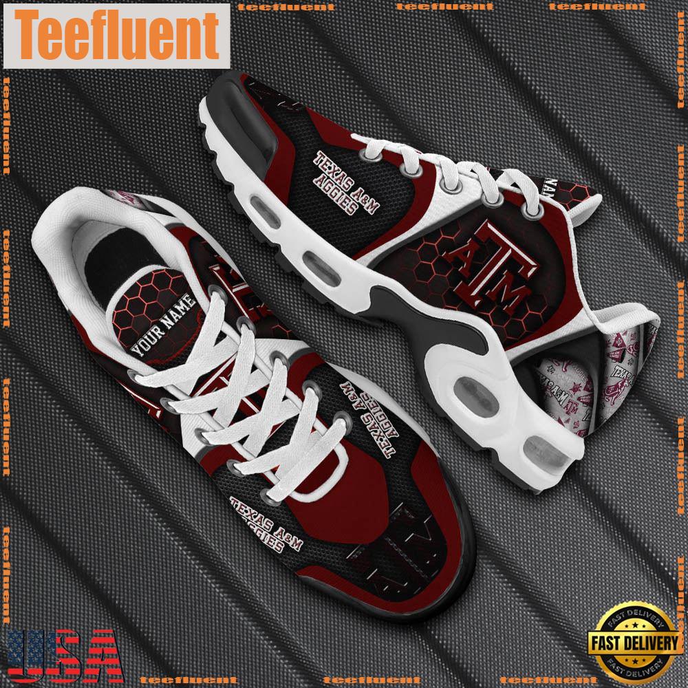 Texas A&M Aggies Tn Shoes Personalized Your Name, Football Team Shoes