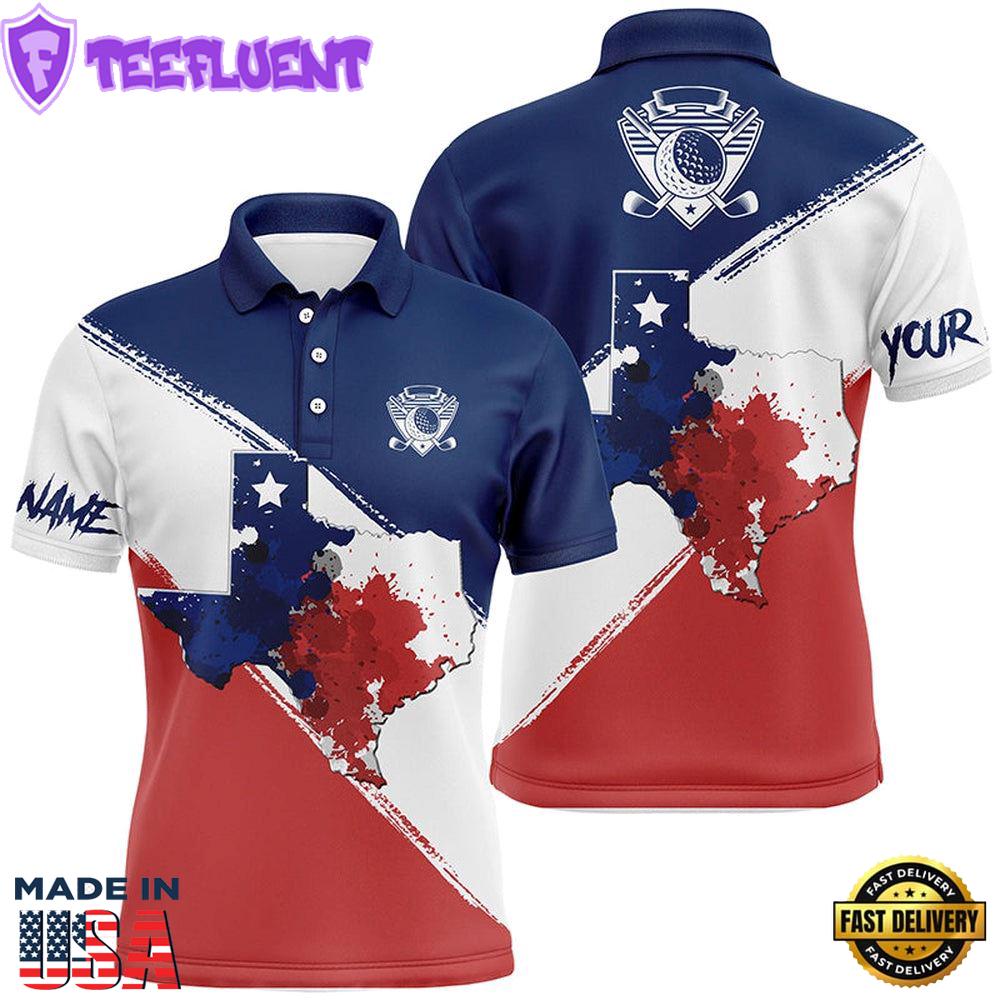 Texas Flag All Over Print Polo
