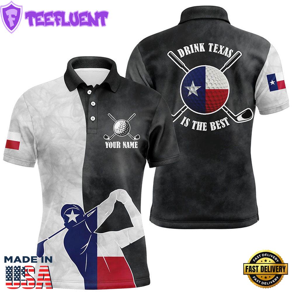 Texas Flag Mens Black And White Patriotic
