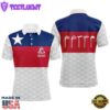 Texas Flag Mens Golf Polo Shirt, Texas