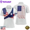 Texas Flag White Golf Pattern Mens Polo Shirt Patriotic Gift Xmas 2 Texas Flag White Golf Pattern Mens Polo Shirt Patriotic