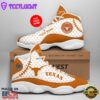 Texas Longhorns Custom Name Air Jordan 13 Sneakers