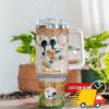 Texas Longhorns NCAA Mickey Mouse Glitter Custom Stanley Quencher 40oz Stainless Steel Tumbler With Handle