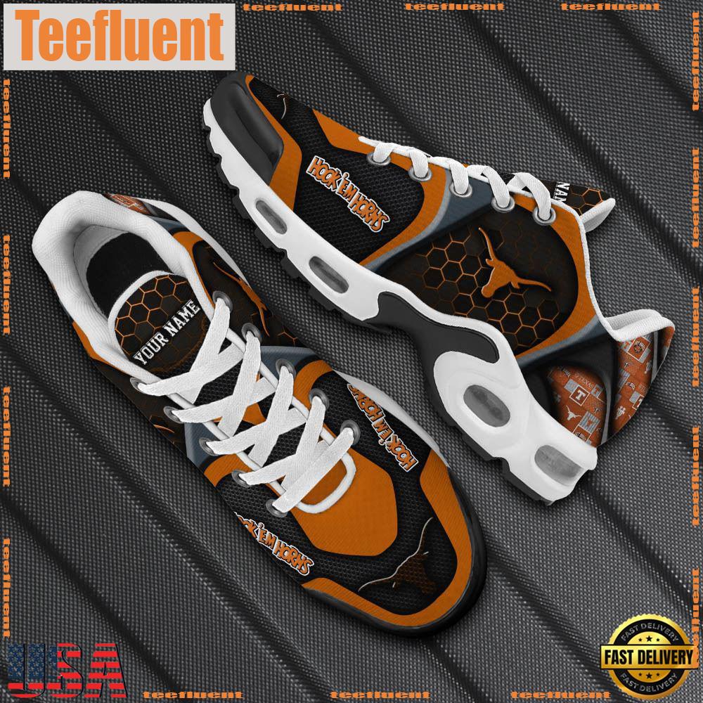 Texas Longhorns Tn Shoes Personalized Your Name, Football Team Shoes