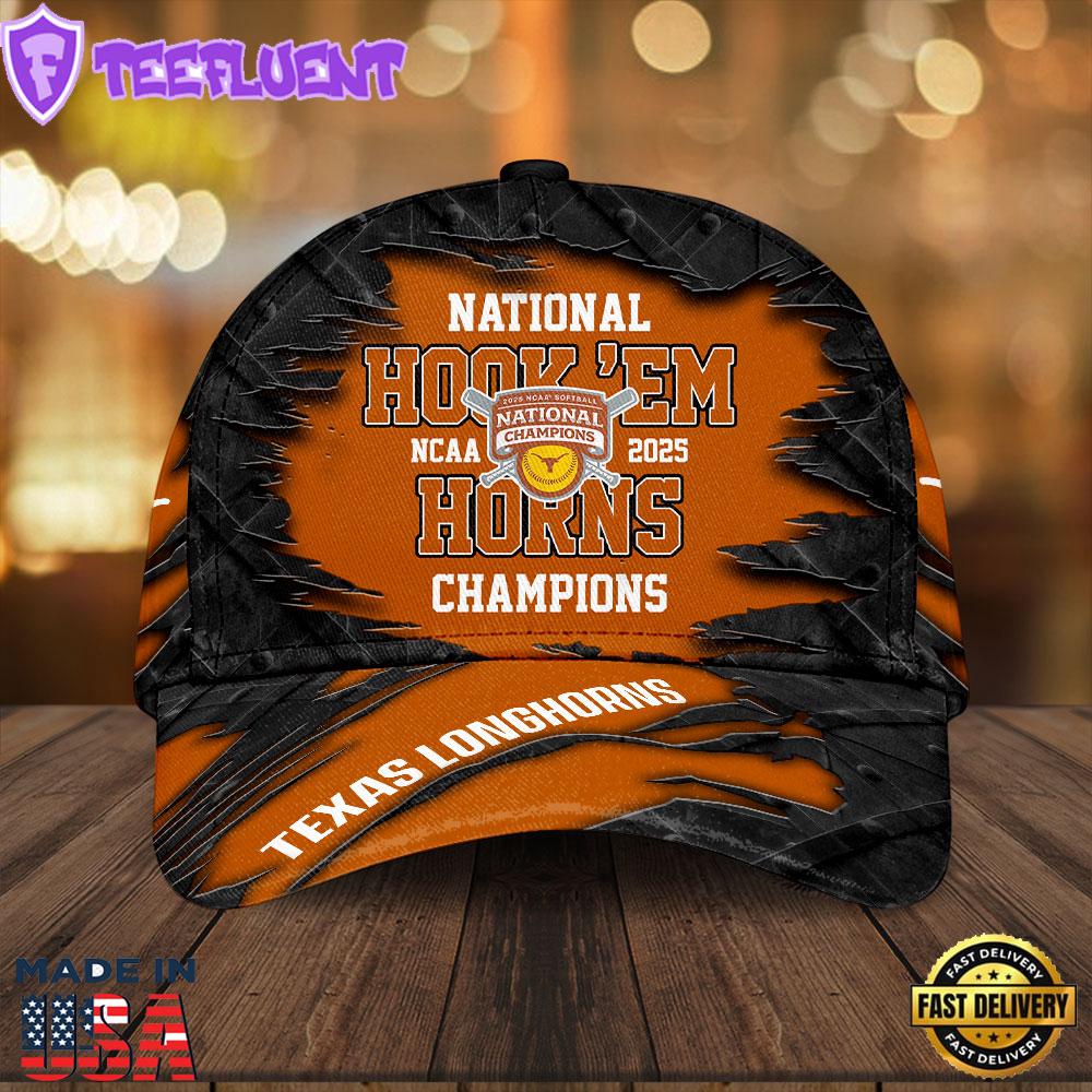 Texas Longhorns Women's Softball Classic Custom 3D Cap