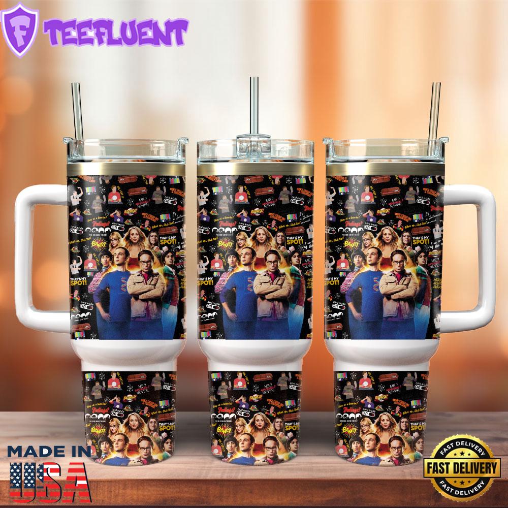 The Big Bang Theory TV Series Custom Stanley Quencher 40oz Stainless Steel Tumbler