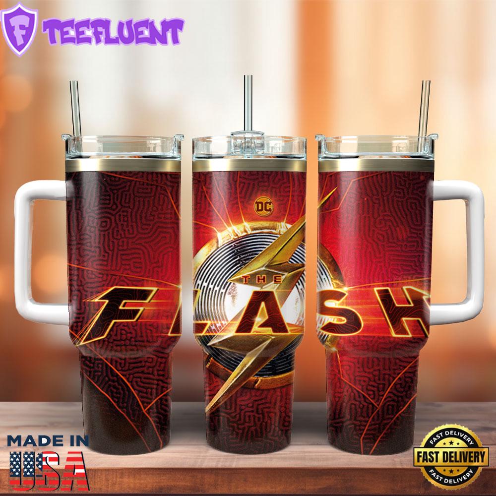 The Flash Movie Custom Stanley Quencher 40oz Stainless Steel Tumbler
