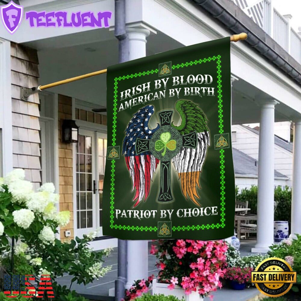 The Irish Celtic Cross Irish By BloodHouse And Garden Flag Decor