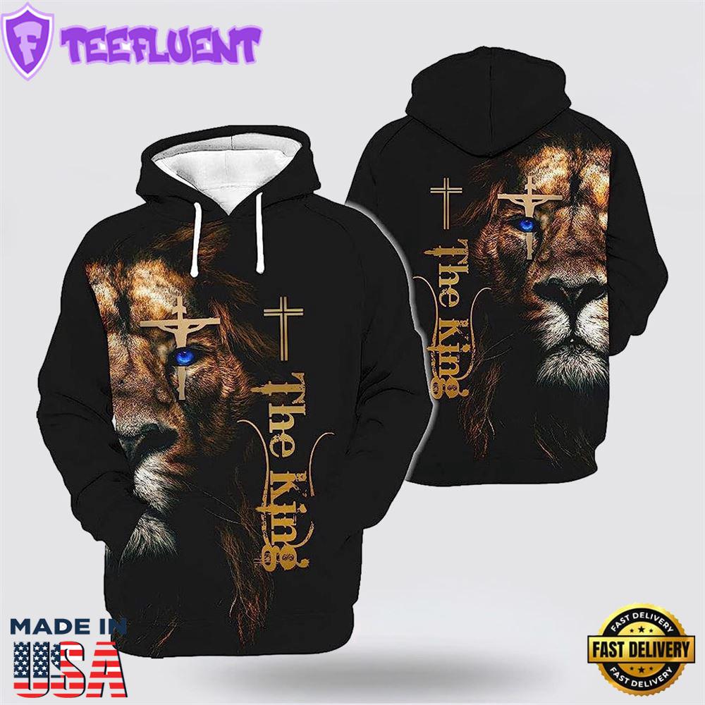 The King Lion Cross 3D Hoodies For Women Men