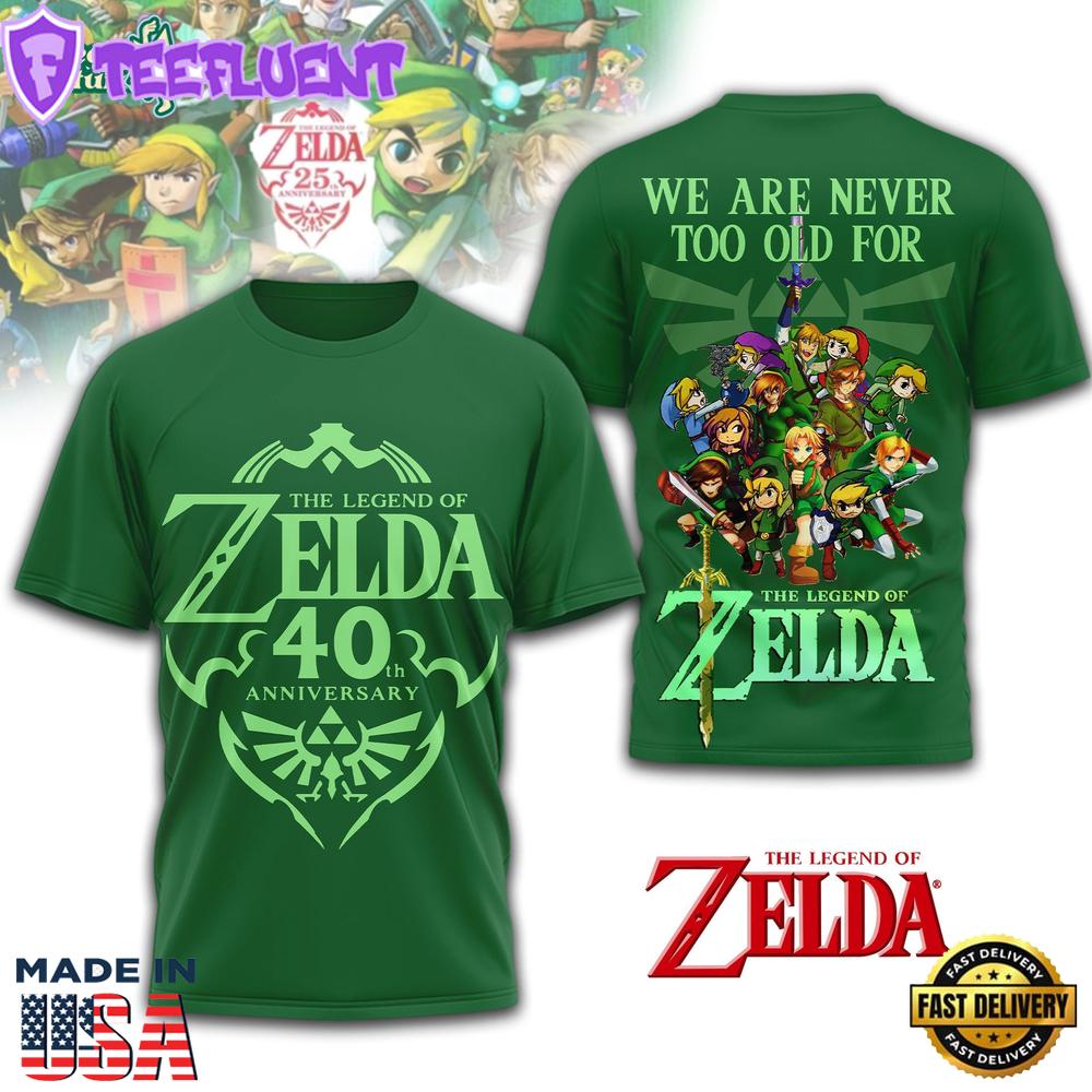 The Legend of Zelda 40th Anniversary T-shirt