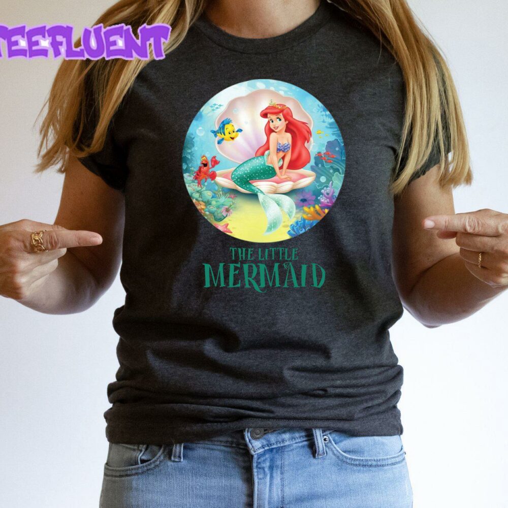 The Little Mermaid Ariel Shirt Disney World Tee Women's Princess Ariel T-Shirt Mermaid Life Gift