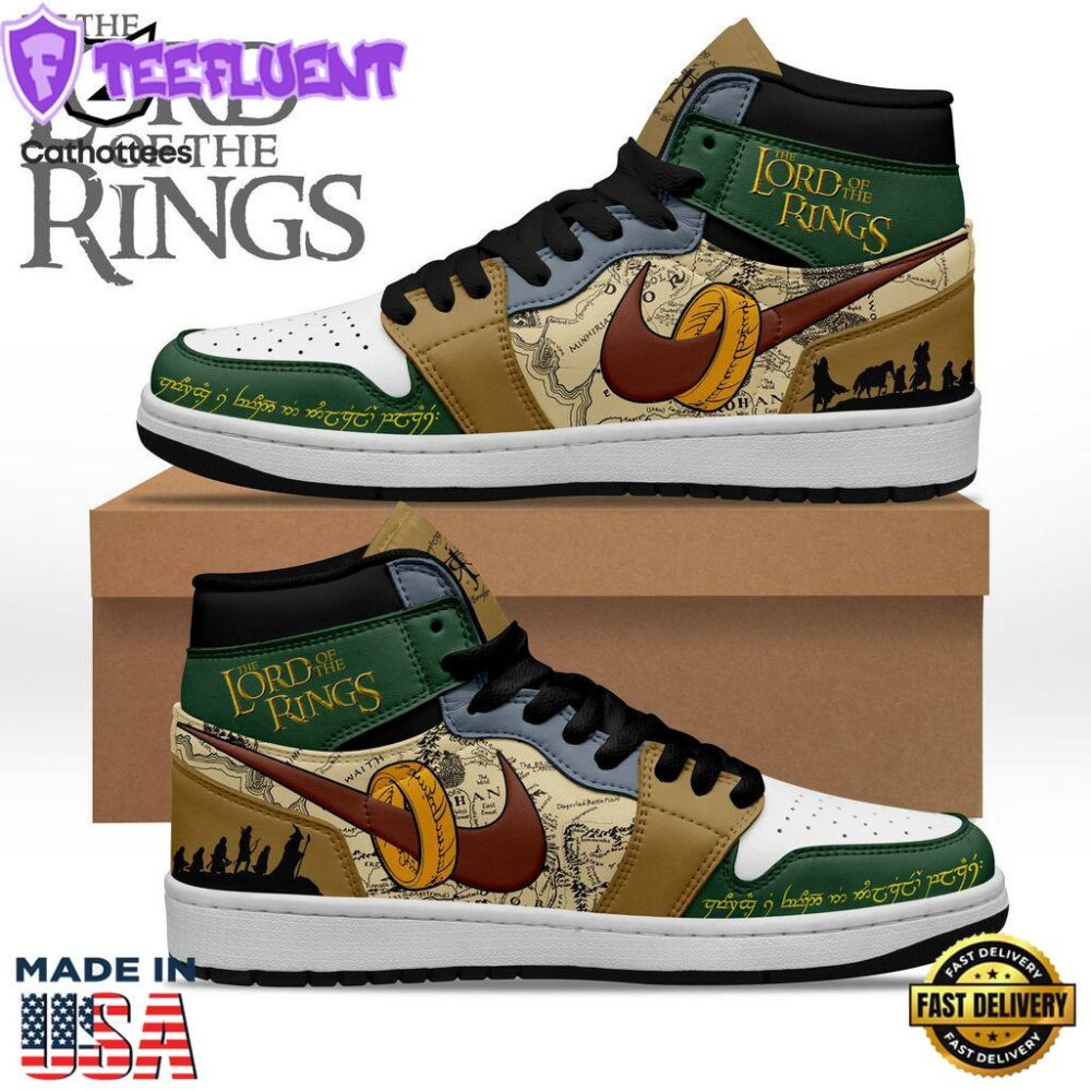 The Lord Of The Rings Nike Logo Design Air Jordan 1 High Top