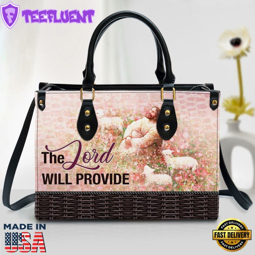 The Lord Will Provide Leather Handbag Christ Gifts Leather Bags