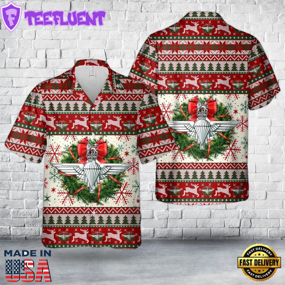 The Parachute Regiment Christmas Hawaiian Shirt