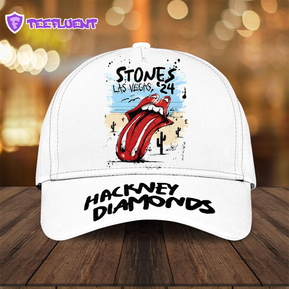 The Rolling Stones Music Lips All Over Print Classic Caps