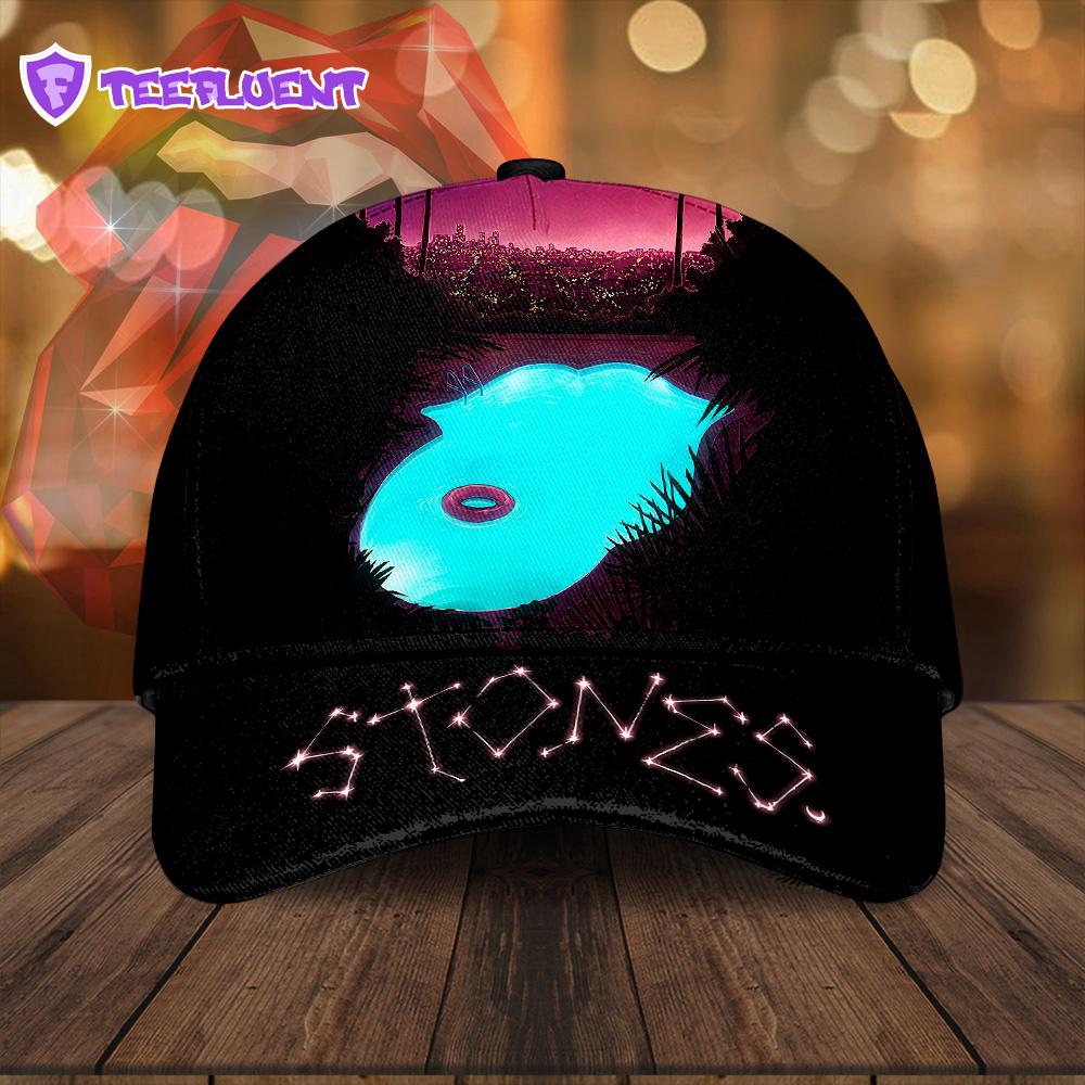 The Rolling Stones Pattern Music All Over Print Classic Caps