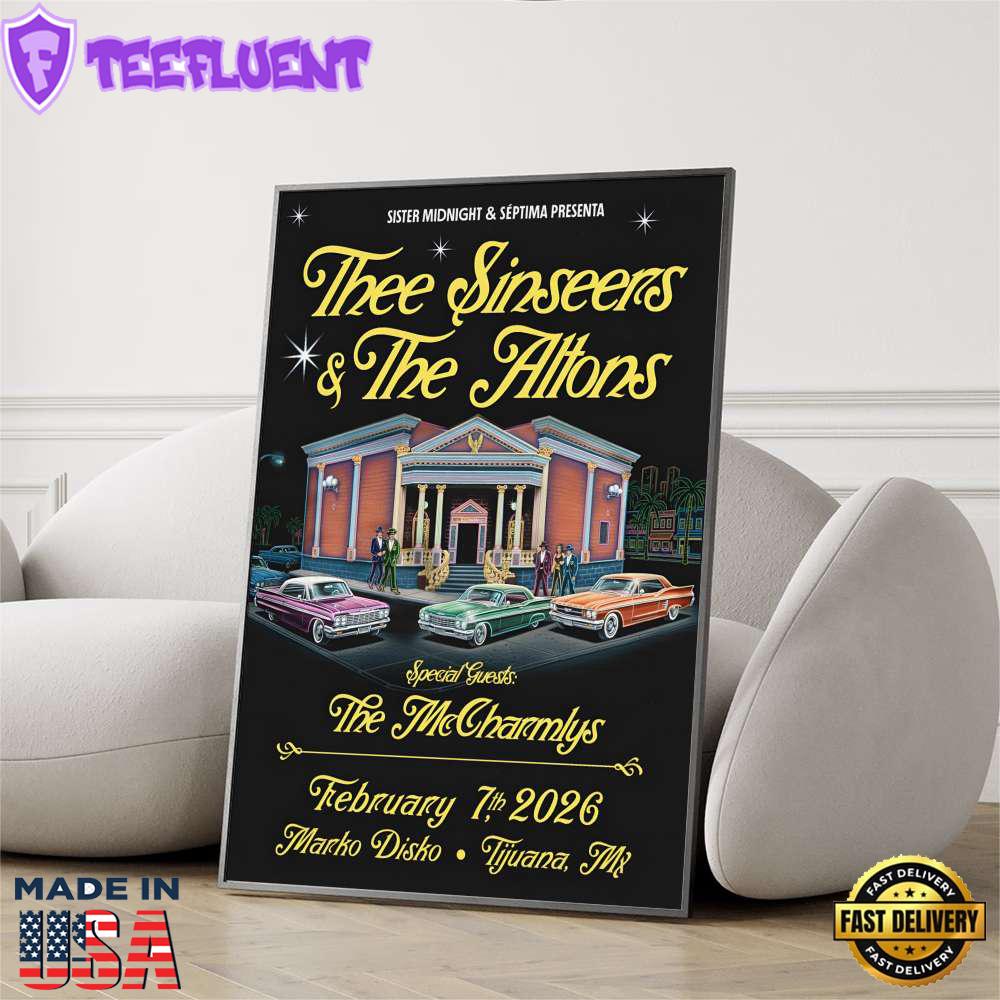 Thee Sinseers And The Altons 22026 Tijuana Mexico Poster