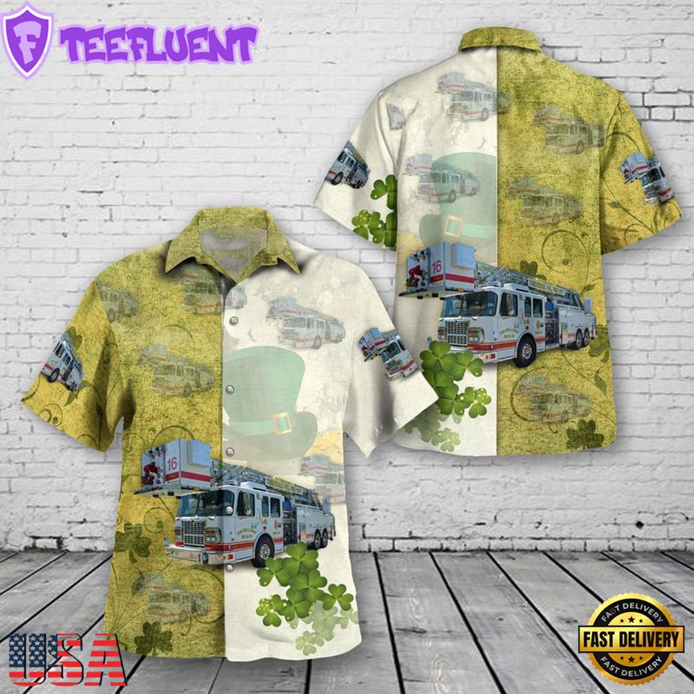 Thibodaux Volunteer Fire Department Patrick Day Hawaiian Shirt