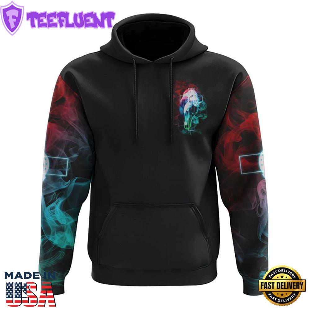This Girl Runs On Jesus And Horse Colorful Smoke 3D Hoodie