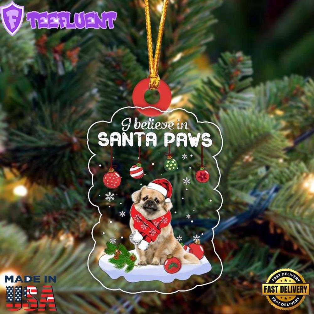 Tibetan Spaniel Christmas Ornament, Gift For Christmas
