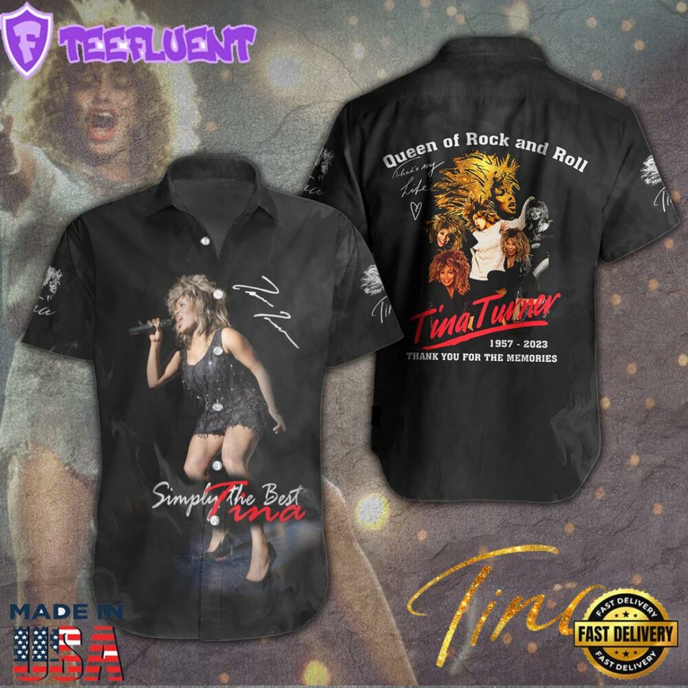 Tina Turner Short Sleeve Dress Shirt For Fans