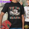 Tis The Season Checkerboard Mickey And Minnie Skiing Sleigh Ride Christmas T-shirt Disney