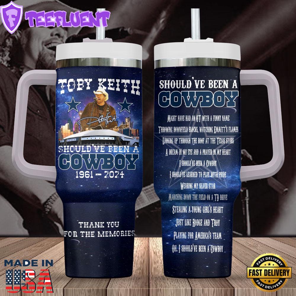 Toby Keith x Dallas Cowboys 40oz Stanley Tumbler