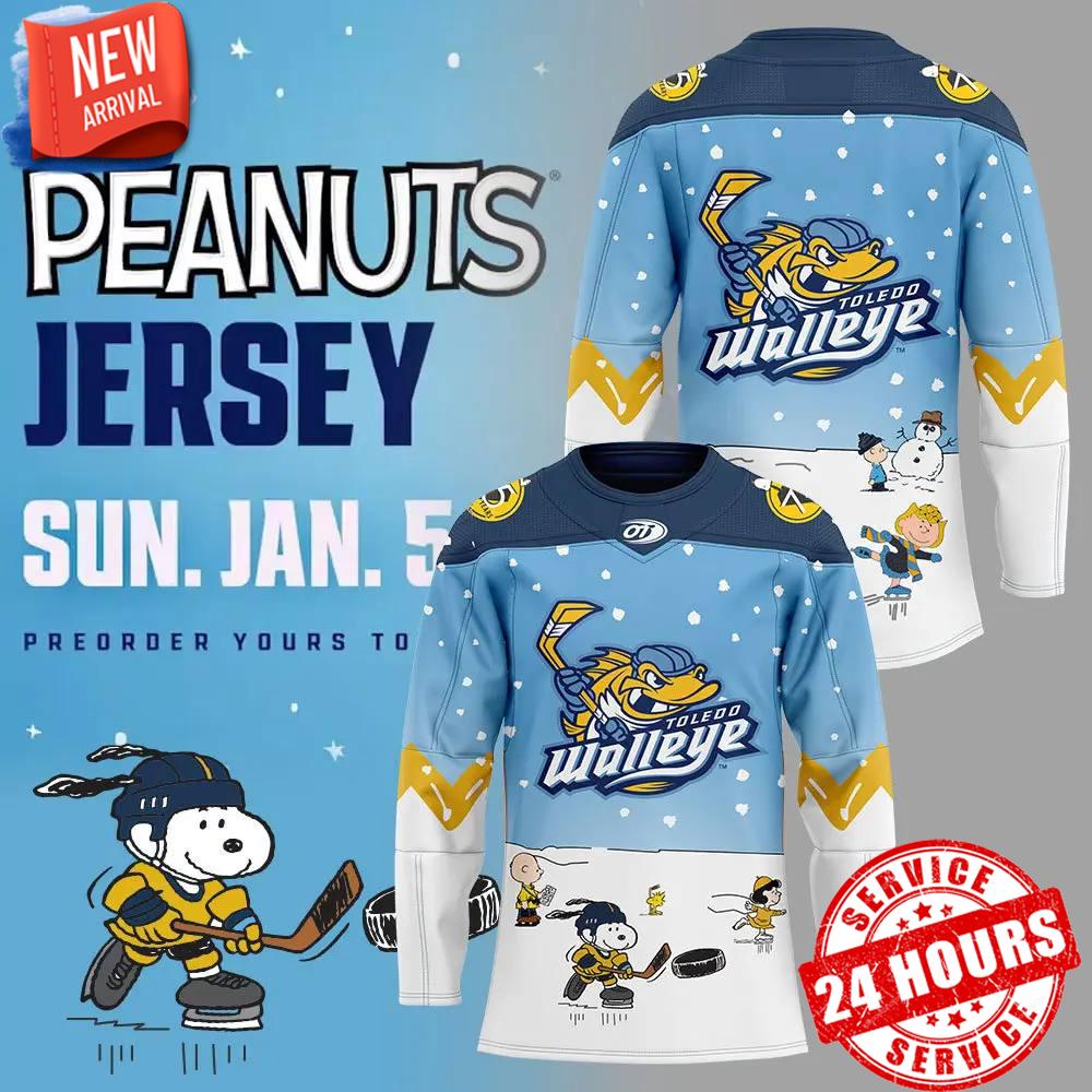 Toledo Walleye Peanuts Limited Edition Hockey Jersey