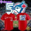Toronto Blue Jays New Logo for 2026 to celebrate their 50th seaso Baseball Jersey-Red For Man And Women 2 Toronto Blue Jays New Logo for 2026 to celebrate their 50th seaso Baseball Jersey-Red