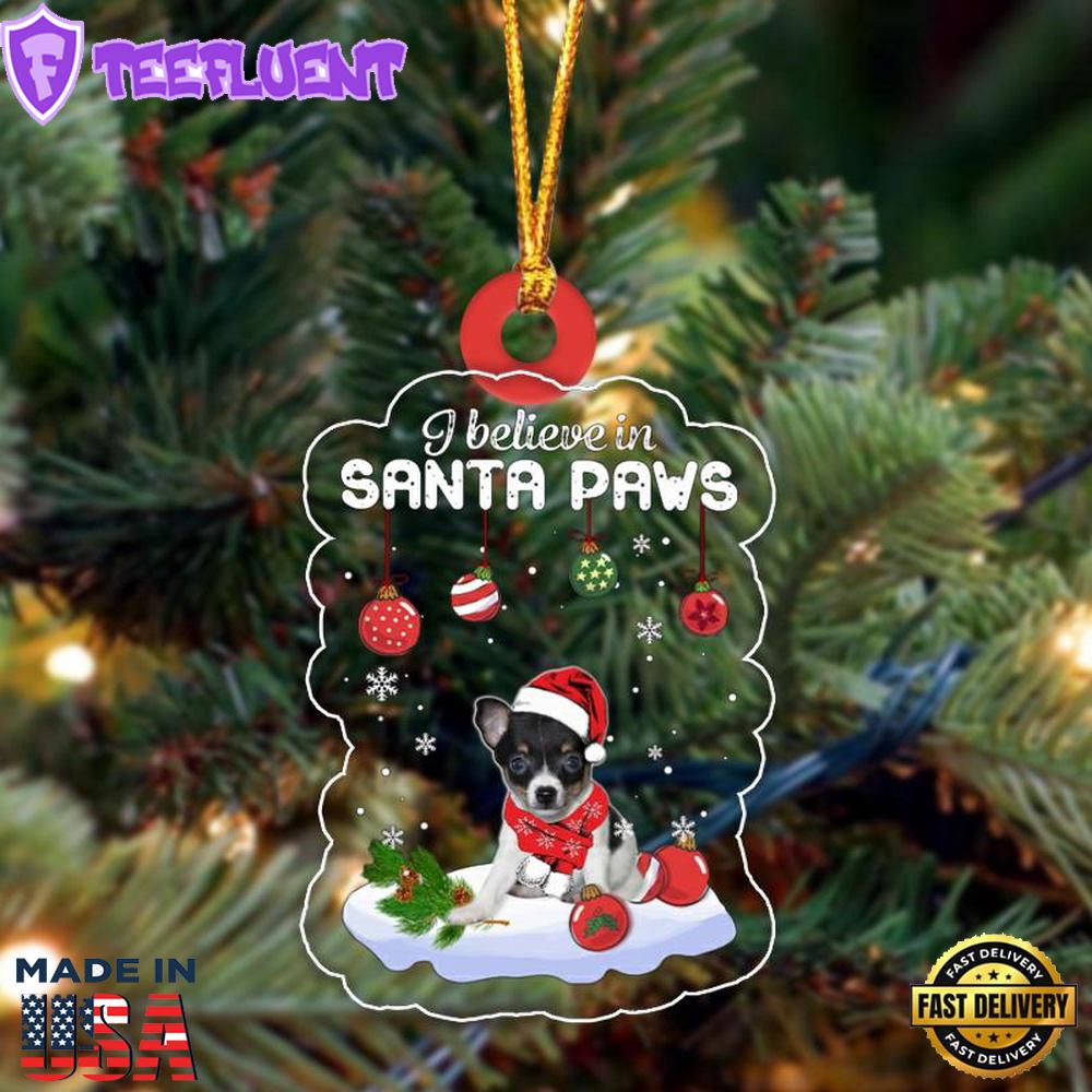 Toy Fox Terrier Christmas Ornament, Gift For Christmas